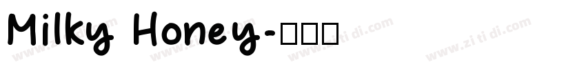 Milky Honey字体转换